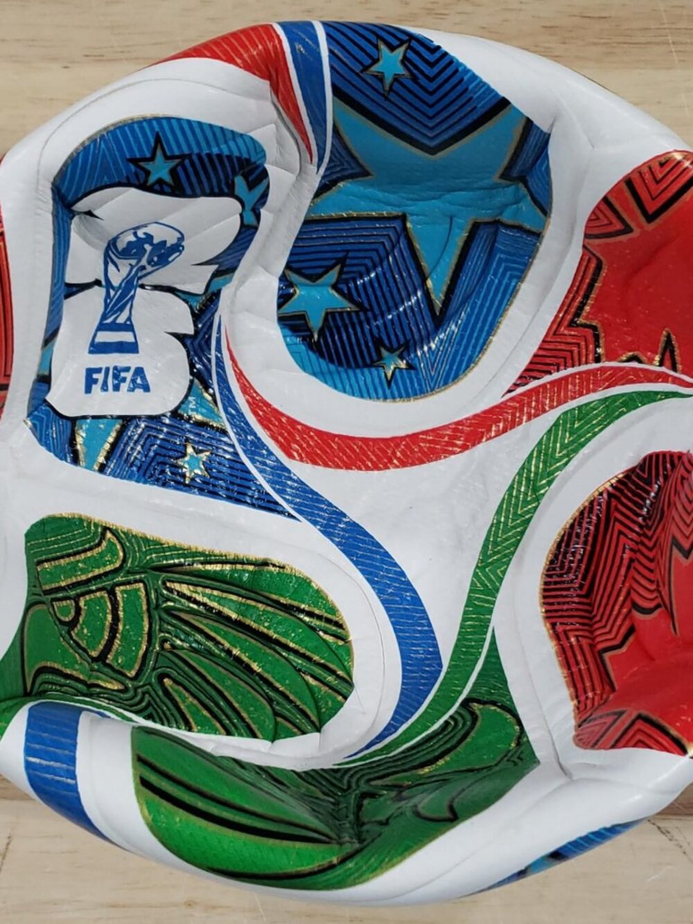 FIFA Soccer Ball Size 5 Red White Blue Green Training Match Ball